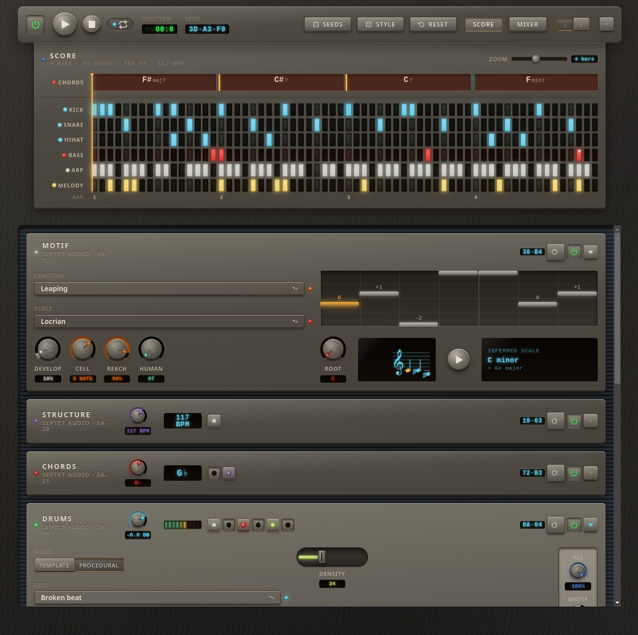 Septet screenshot